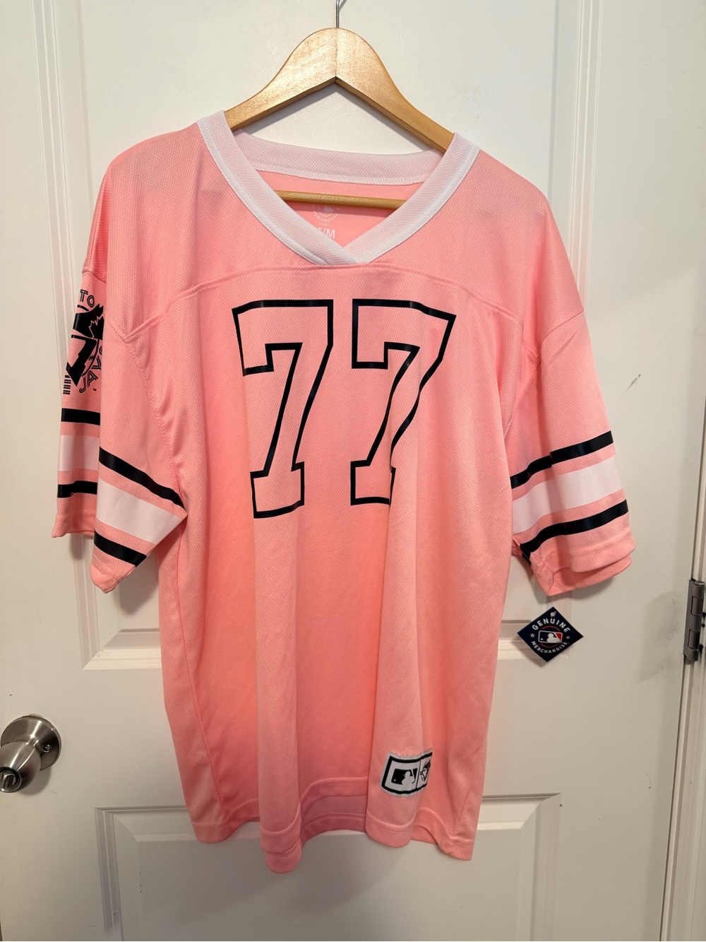 Toronto Blue Jays Pink #77 Baseball Jersey NWT